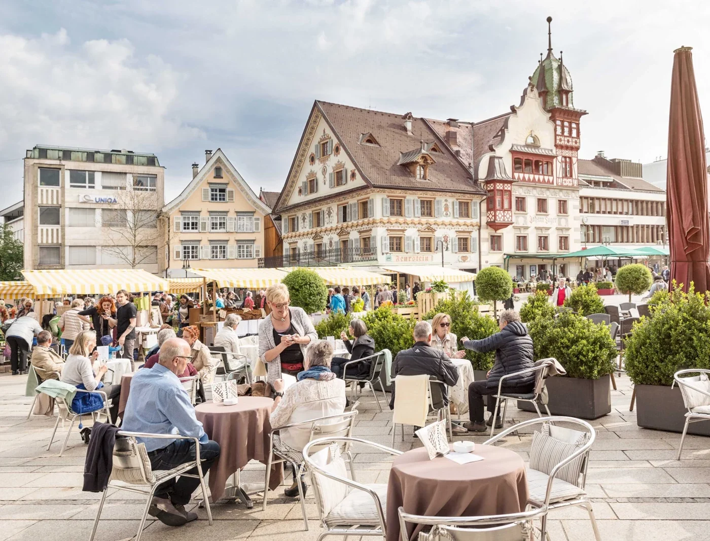 Café am Marktplatz in der Dornbirner Innenstadt