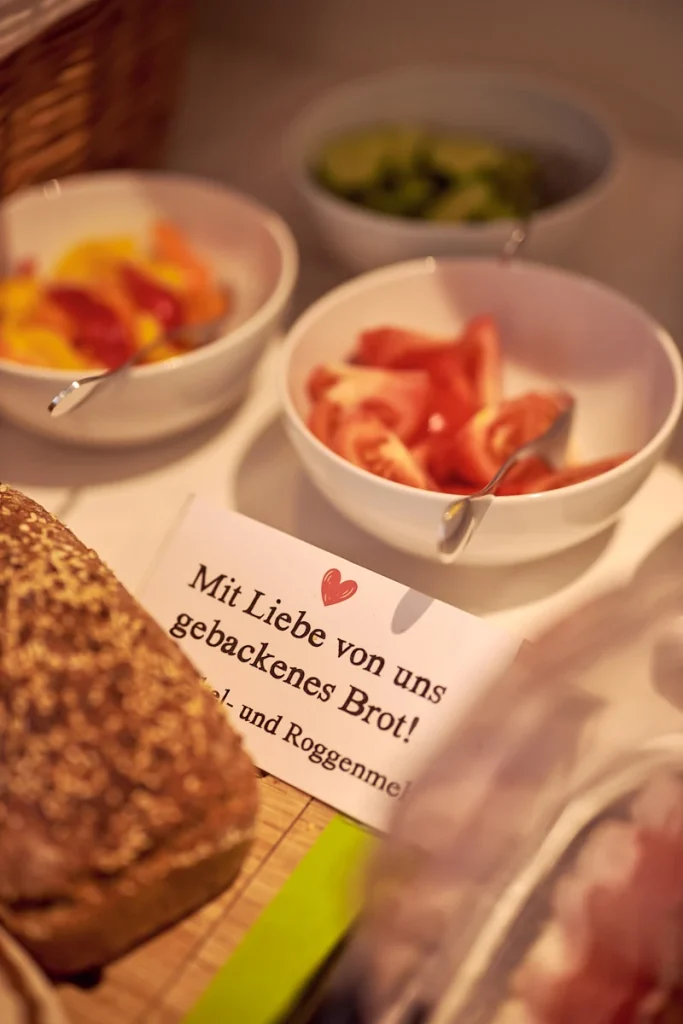 Regionale Zutaten für das Frühstück in der Pension zum Löwen