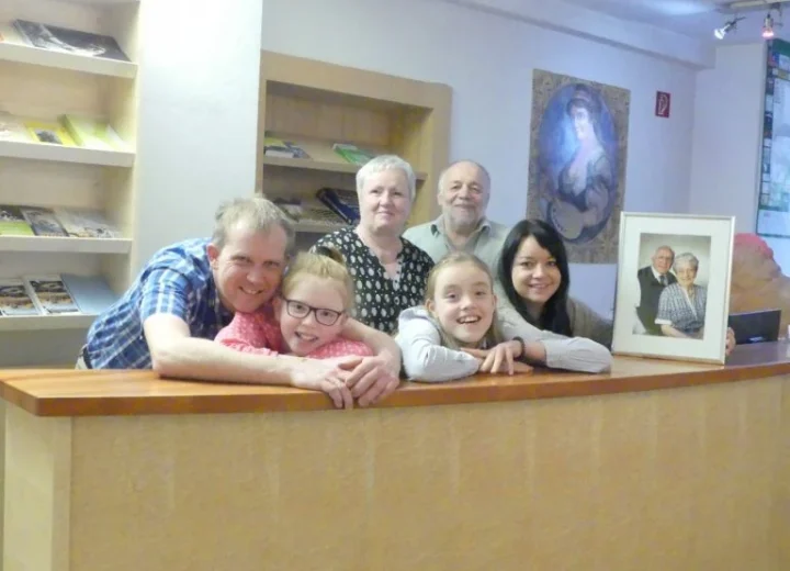 Gastgeberfamilie der Pension zum Löwen in Dornbirn, Aufnahme von 2018